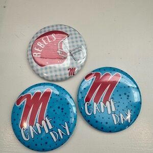 Rebels Game Day Button Set